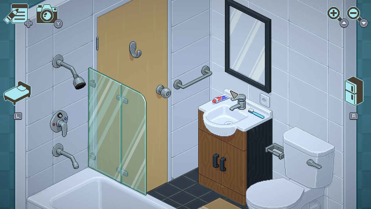 Unpacking oyun ekran görüntüsü - Banyo düzeni